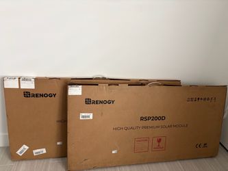 Brand new 2 of 200 watts solar panels.