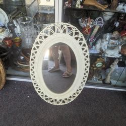 Vintage Oval Mirror 30 By 18 