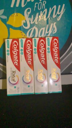4-Colgate total 5.1oz all for $10