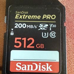 Sandisk extreme Pro 512 GB