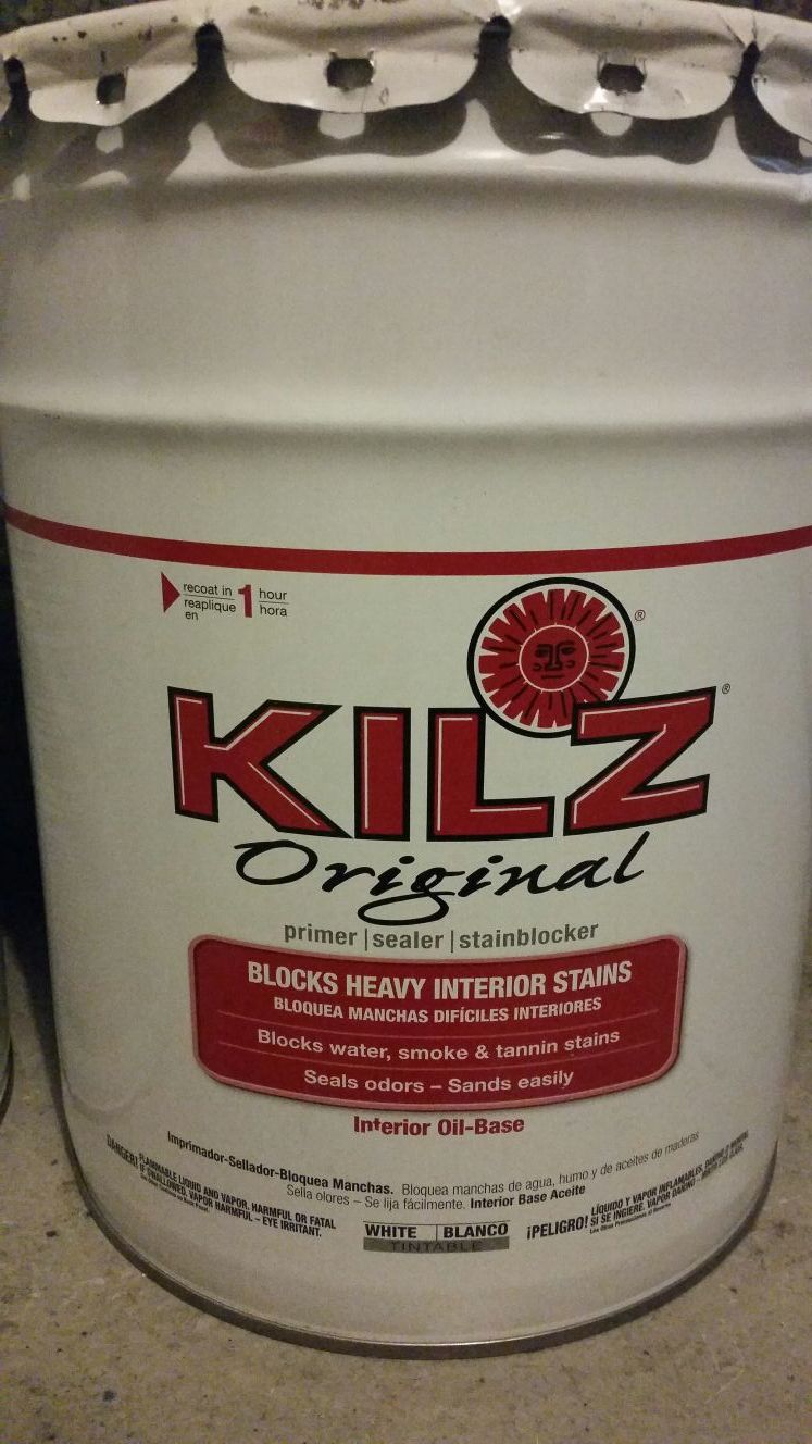 Kilz original primer / paint 5 gallon bucket.