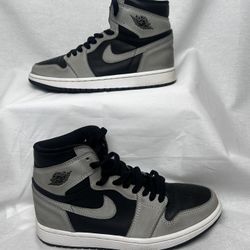 Nike Air Jordan 1 Low Gray Black Size 6