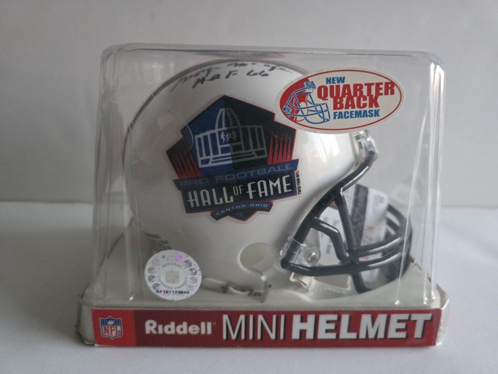 Chicago Bears HOF George McAfee Autographed/ Signed HOF Mini Helmet