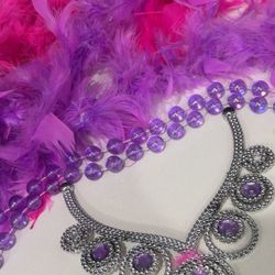 Kid Princess Feathers Cosplay Halloween 