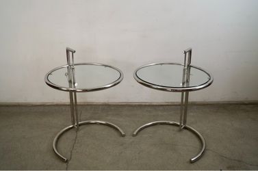Pair Of Bauhaus Art Deco Eileen Gray Side Tables