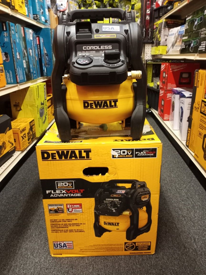 DEWALT 20V MAX 2.5 GAL. CORDLESS AIR COMPRESSOR TOOL ONLY for Sale in Fontana CA OfferUp