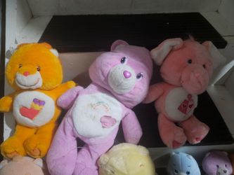 Lof of Vintage Care Bear Stuffed animals (14 of them)