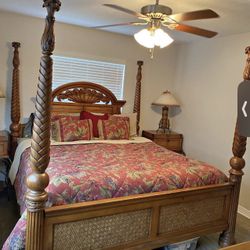 King size Long Post Tommy Bahama Bedroom Set ( Deliver Available) 