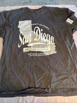 Vintage Bow Down Clothing San Diego COUNTY Logo T-Shirt Size 2XL Streetwear