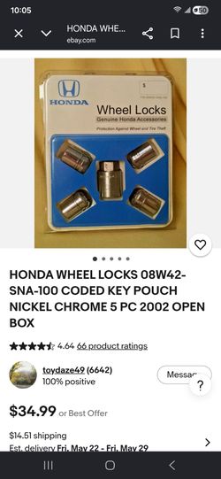 2016 Honda Accord Wheel Lock