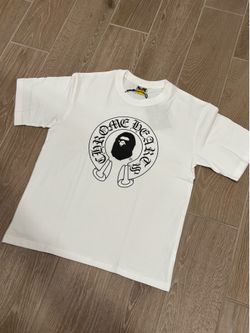 White bape tee