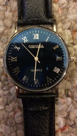 Blue Geneva Quartz Watch