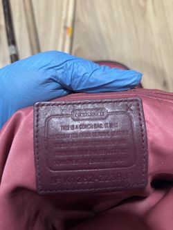 Leather coach purse