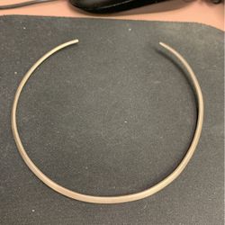 Sterling Silver Cuff Necklace 925