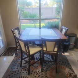 Square Dining  table with 4 chairs