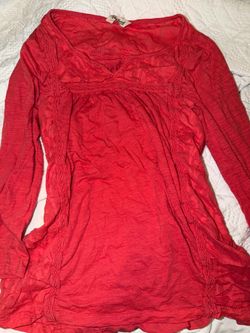 Unique 2000s Coral Lucky Brand Mid Sleeve Top