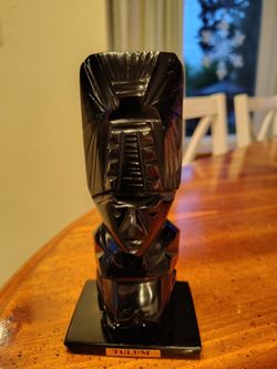 Mayan/Aztec Obsidian Figurine