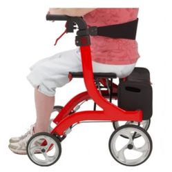 Adult Walker Nitro Aluminum Rollator, 10" Casters (Standard Height)