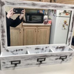 DIY Rustic Mail Holder with Hook