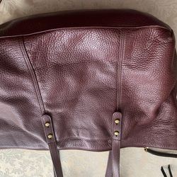 Fossil Burgundy Tote Bag 