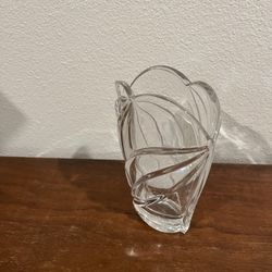 Vintage Lenox 7.75” Arctic Bloom crystal bud vase, Lead crystal made in Germany