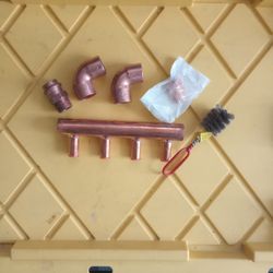 Plumbing Extras Copper Coupling,Elbow And Manifold W/ Wire Brush