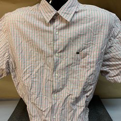 Men’s Nautica Jeans Company XL Plaid Short Sleeve Shirt 
