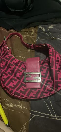 fendi pink corssient small hand bag
