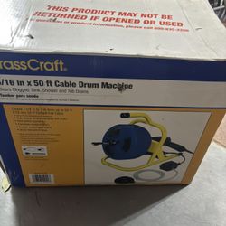 Cobra 5/16 in. × 50 ft. Cable Drum Machine