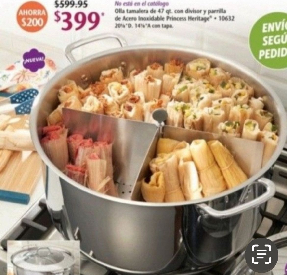 Olla De 47qts De Princess House Nueva En Su Caja