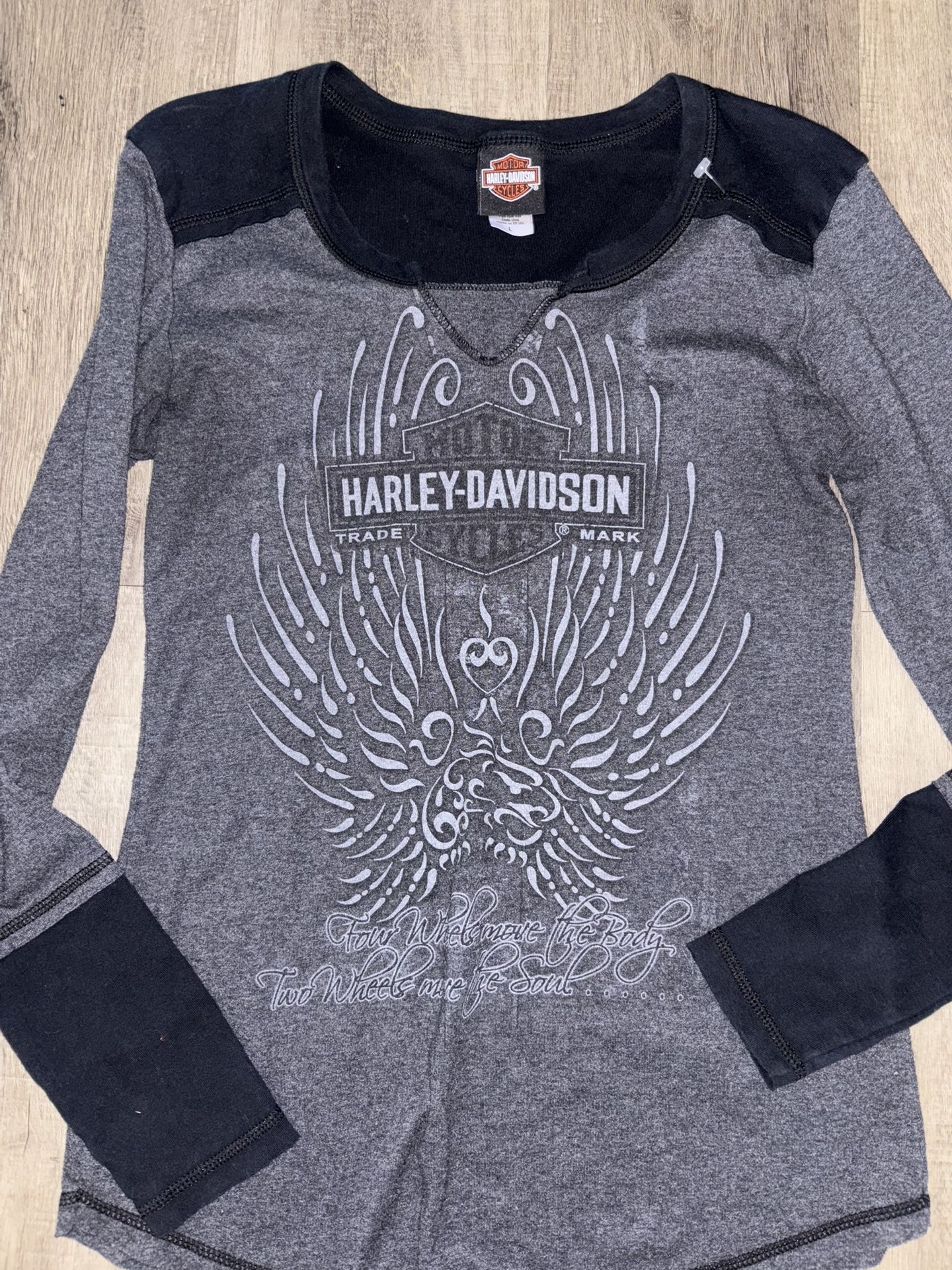 Large Vintage Harley Davidson Long Sleeve
