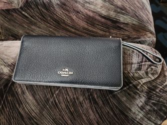Coach Small Wallet Leather Card Holder "Genuine "