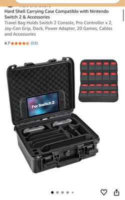 Hard Shell Carrying Case Compatible with Nintendo Switch 2 Waterproof T...