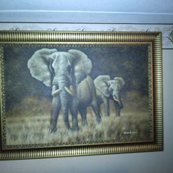 Elephant Oil Painting 