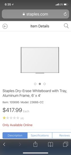Dry Erase Board Box Never Opened