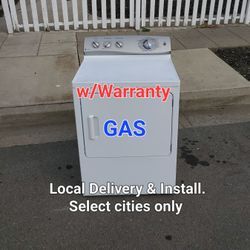 Clean Good Working GE GAS dryer Local Delivery With Warranty 