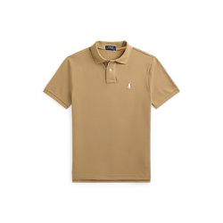 Polo Ralph Lauren Tan/cream Short Sleeve Polo Shirt. Classic Fit