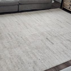 Loloi Shoppe Amber Interiors Wool Natural/Fog Rocky Rug 7'9"x9'9"