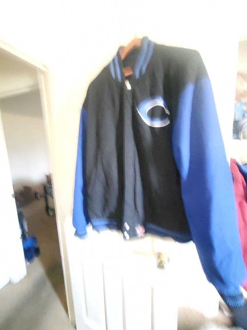 Jeff Hamilton Cincinnati Reds Reversible 3x Varsity Jacket