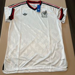 New Adidas white mexico jersey  Big Sizes