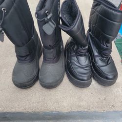 kids snow boots size 12c