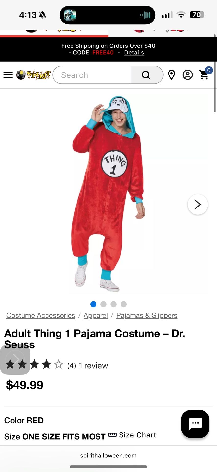 Thing 1 Onesie