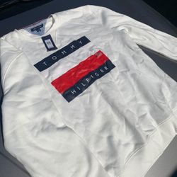 White Long Sleeve Tommy Hilfiger Shirt 