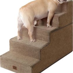 Eheyciga Light Brown Dog Stairs 3-5 steps