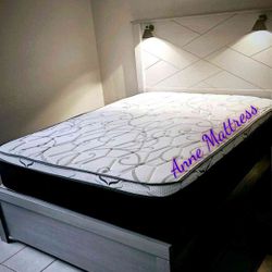 NEW QUEEN PILLOW TOP MATTRESS AND BOX SPRING