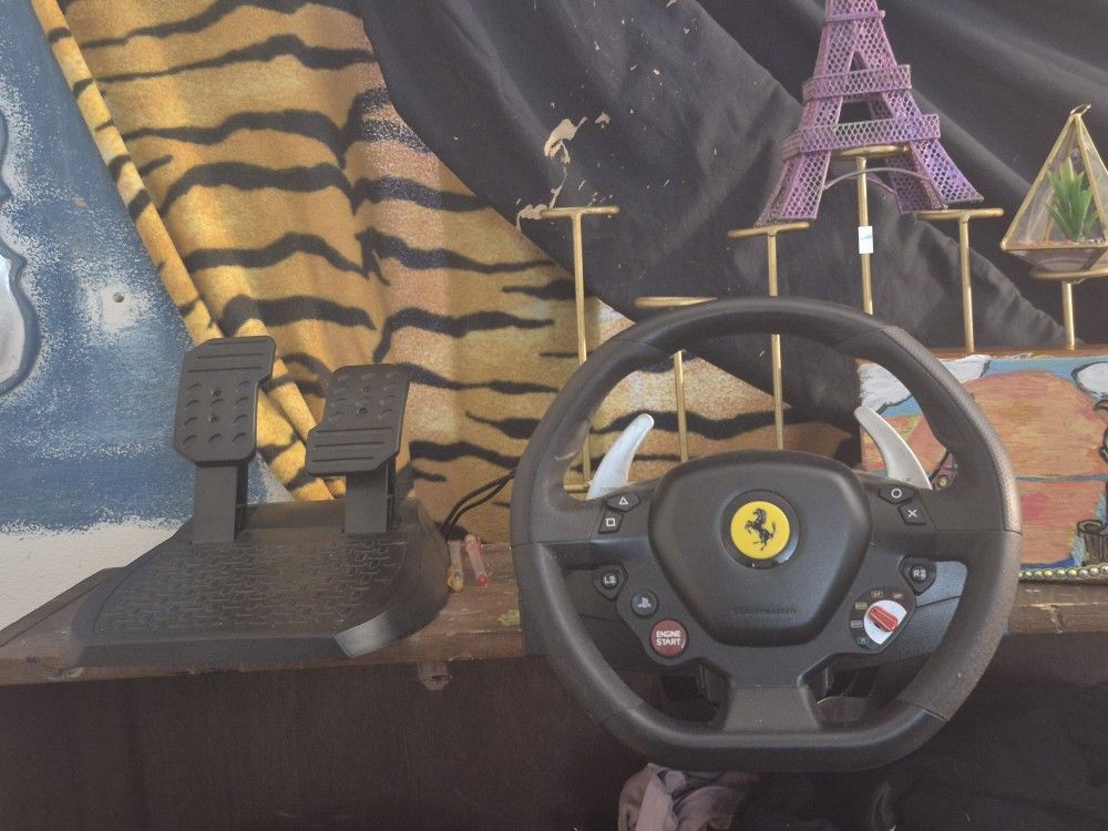 THRUSTMASTER T80 Ferrari 488 GTB Edition Racing Wheel (compatible w/ PS5, PS5 Pro, PS4 & PC)