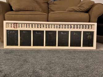 Hobby lobby weekly calendar chalk board