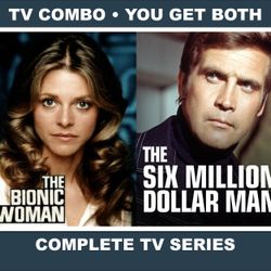 The Six Million Dollar Man & The Bionic Woman Combo • HD Quality • Complete Series On USB