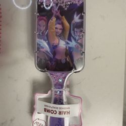 K POP Demon Hunters - Floating Glitter Hair Brush (Purple)