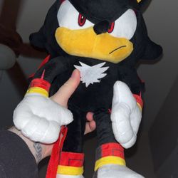 Shadow The Hedgehog Plush With Straps